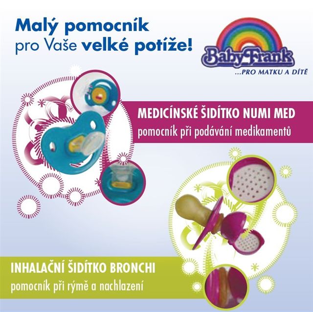 Dávkovací šidítko na medikamenty, od 6. měsíců
